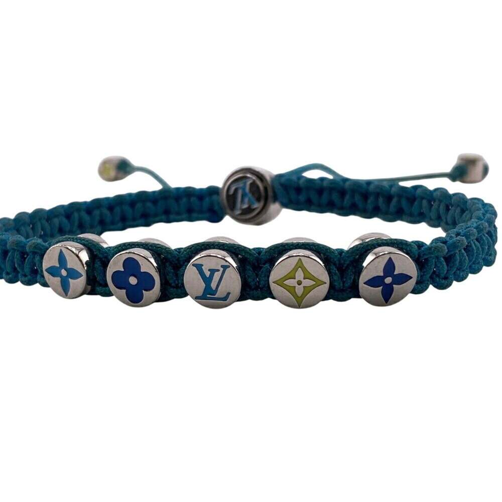 LOUIS VUITTON Blue Monogram Charm Bracelet - Picture 3 of 6